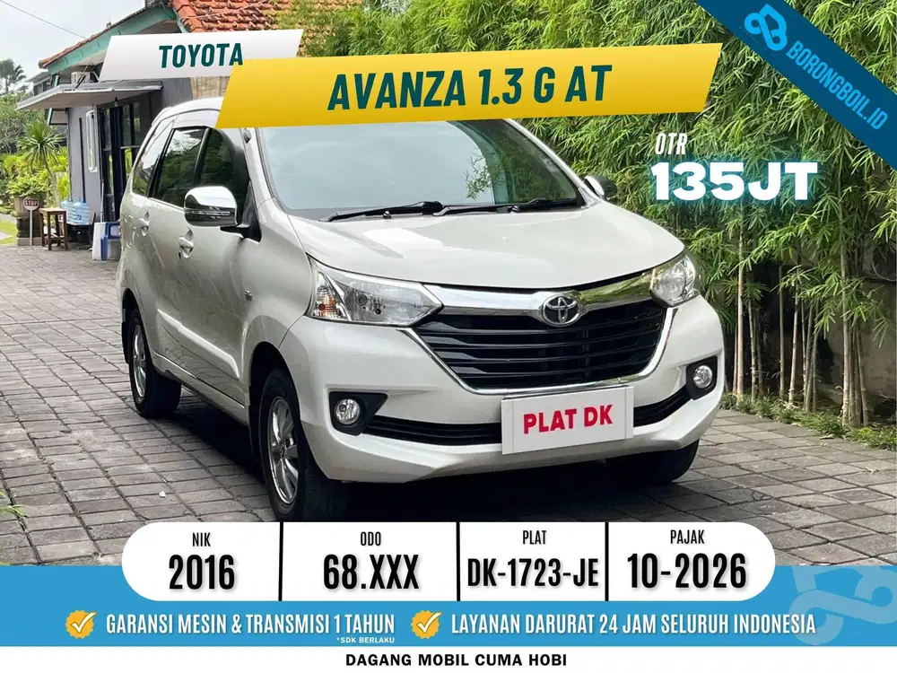 Toyota Avanza 1.3 G AT 2015/2016 KM 68rb! | Ertiga Brv Veloz xenia