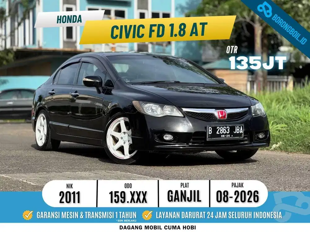 Honda Civic FD 1.8 AT 2010/2011 DP 17jtan! | Accord Altis Camry Teana
