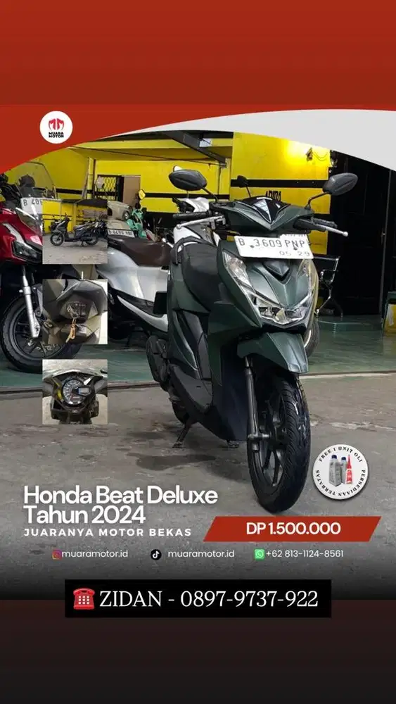 HONDA BEAT DELUXE 2024 SIAP PAKAI !!!