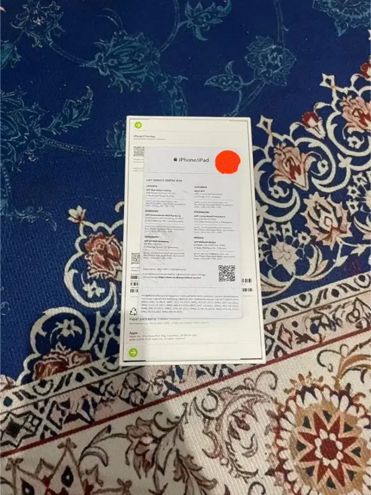IPhone 17 pro max 512 gb ,baru/segel box new