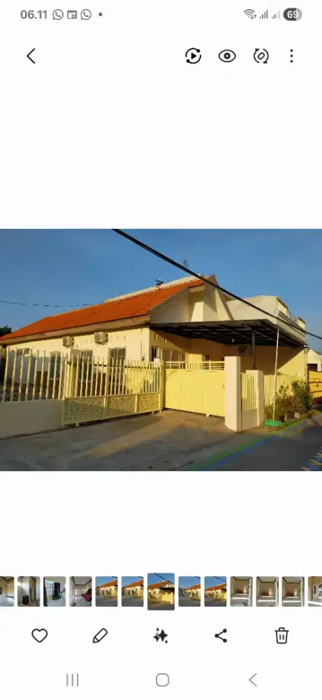 Disewakan rumah di pusat kota strategis dekat pasar dan shopping mall