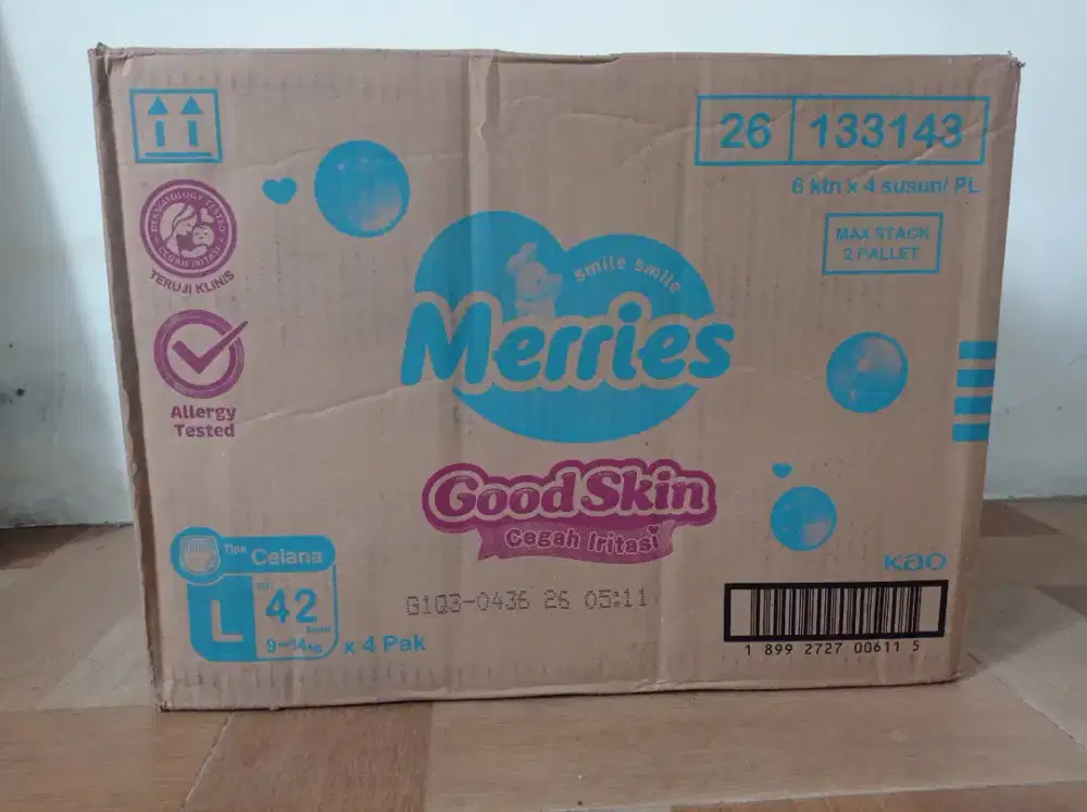 pampers merries ukuran L