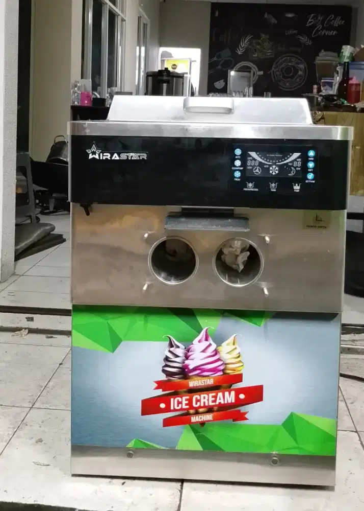Jual mesin eskrim merk wirastar 2 tuas