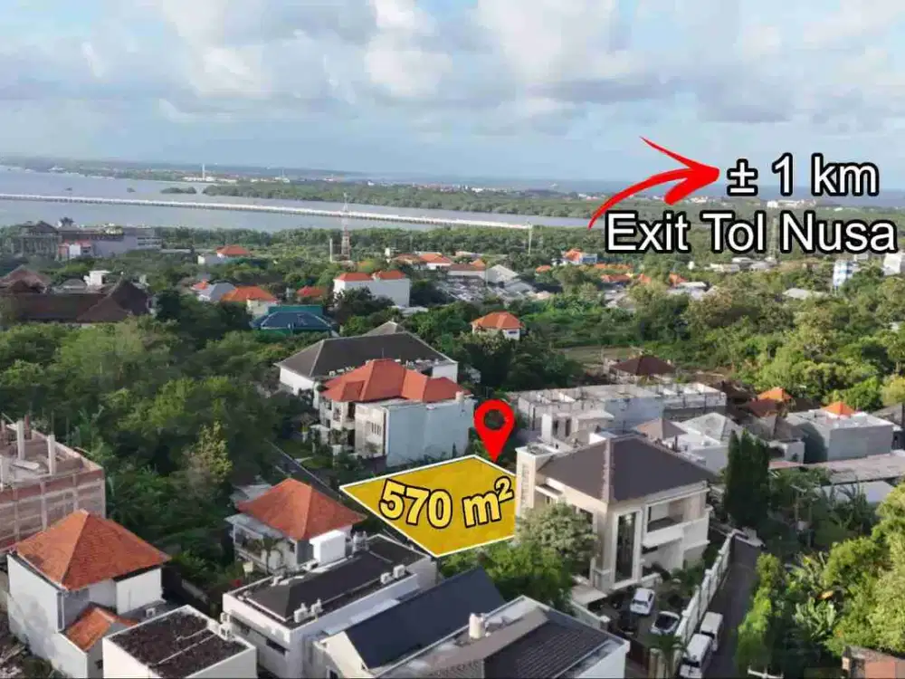 Tanah Link Villa Elite Akses Jalan Lebar Taman Mumbul Nusa Dua Bali