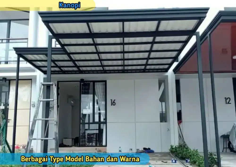 Pasang Kanopi Carport Halaman Rumah Toko Warung Galeri Kantor Bengkel