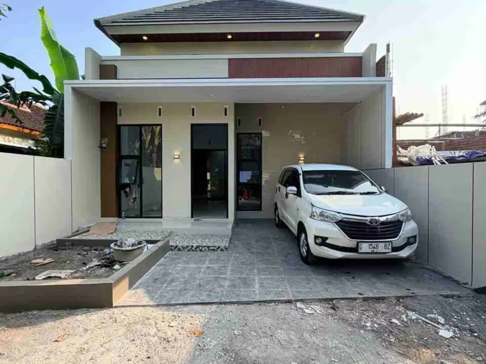 RUMAH BARU FRESH CANTIK LIMASAN MODERN DI MARGOMULYO SAYEGAN SLEMAN DEKAT PASAR CEBONGAN