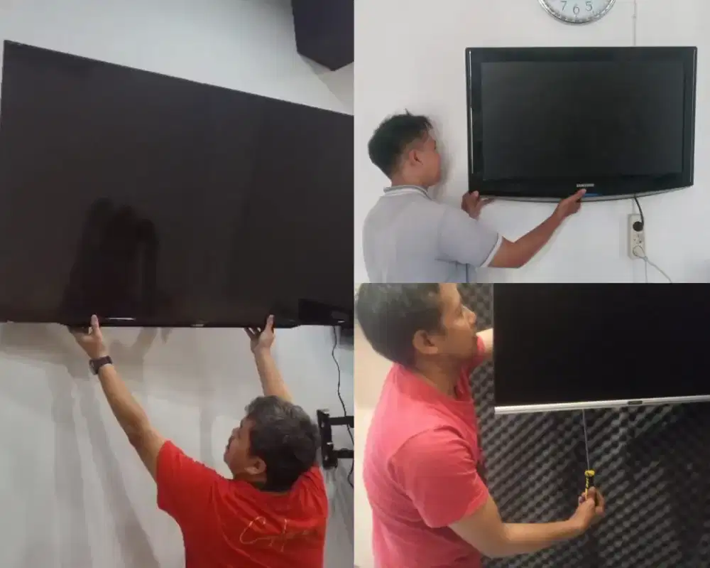 Braket +pasang atau jasa pasang terima rapih breket bracket led tv