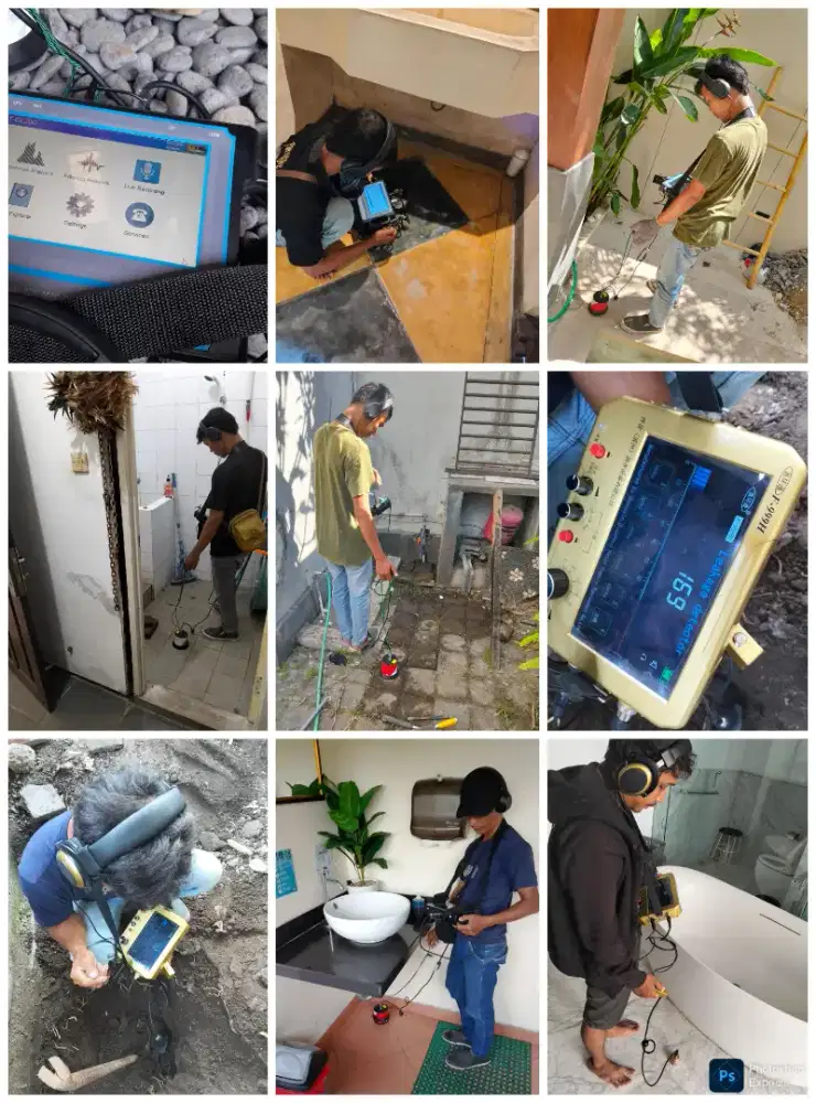 Jasa deteksi pipa bocor cari pipa bocor lacak posisi bocor