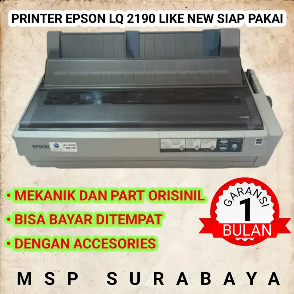 Printer epson lq 2190 grade A siap pakai bisa bayar ditenpat