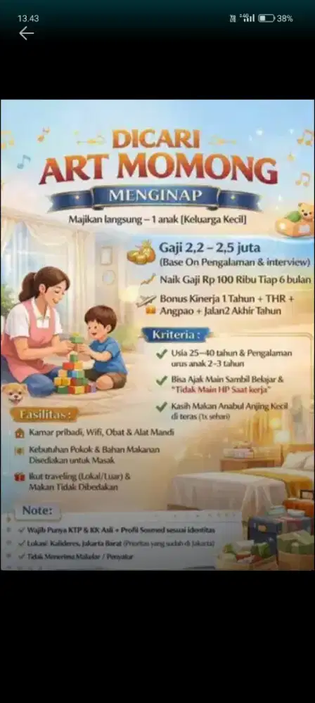asisten rumah tangga momong