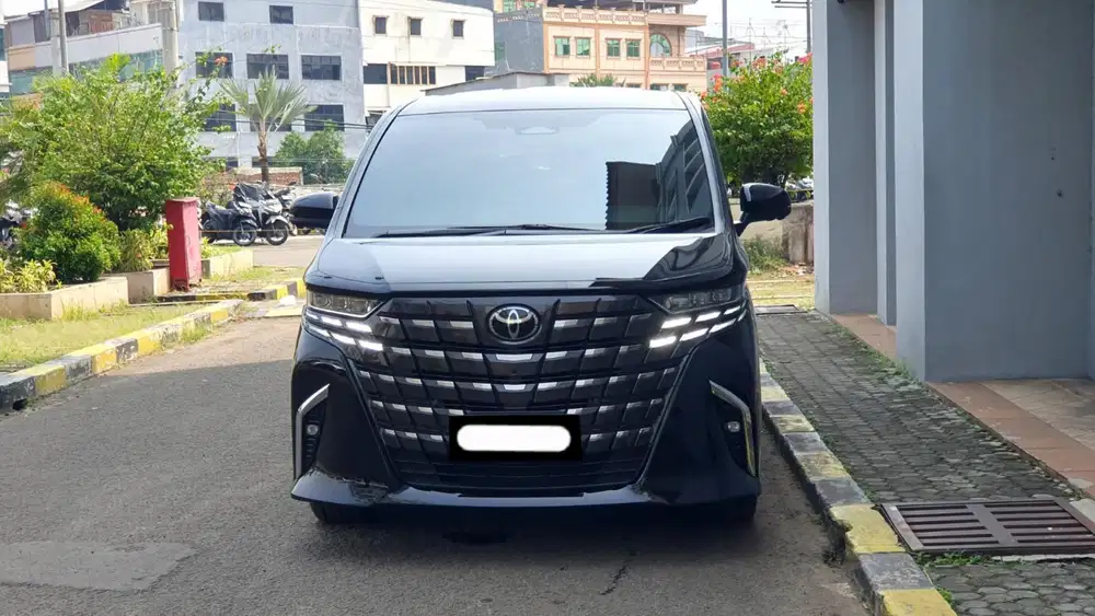 Km17rb toyota alphard g cvt tss non hybrid 2024 hitam pajak panjang