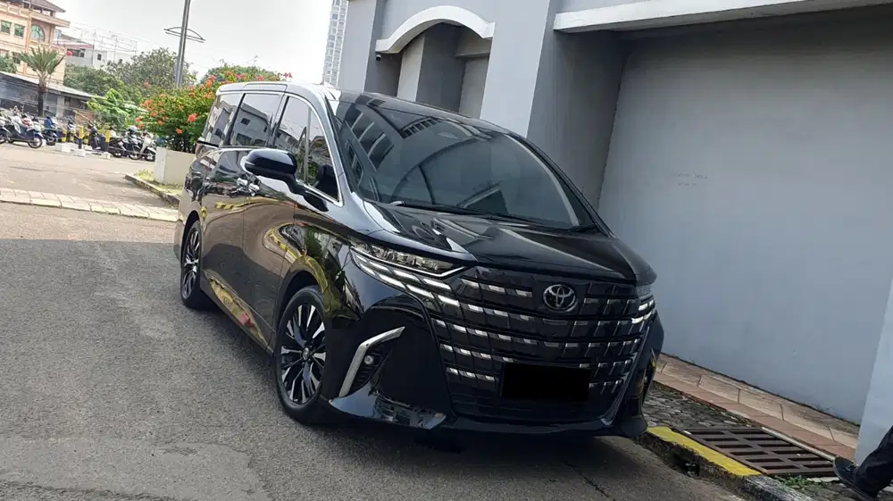 Km17rb toyota alphard g cvt tss non hybrid 2024 hitam pajak panjang
