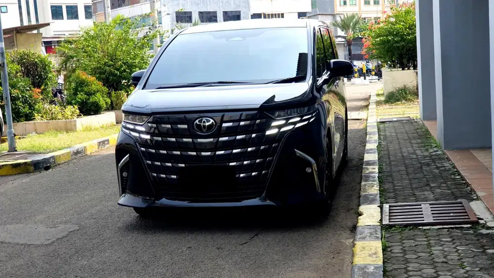 Km17rb toyota alphard g cvt tss non hybrid 2024 hitam pajak panjang