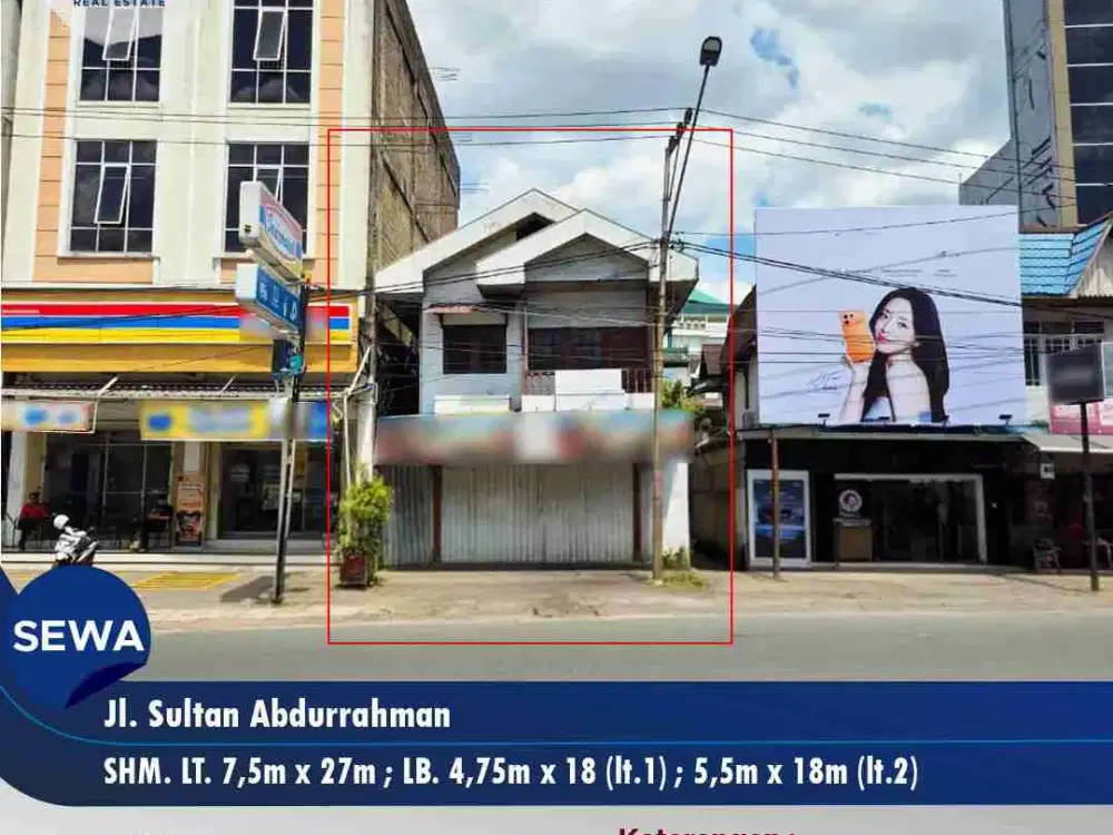 Ruko tepi jalan utama