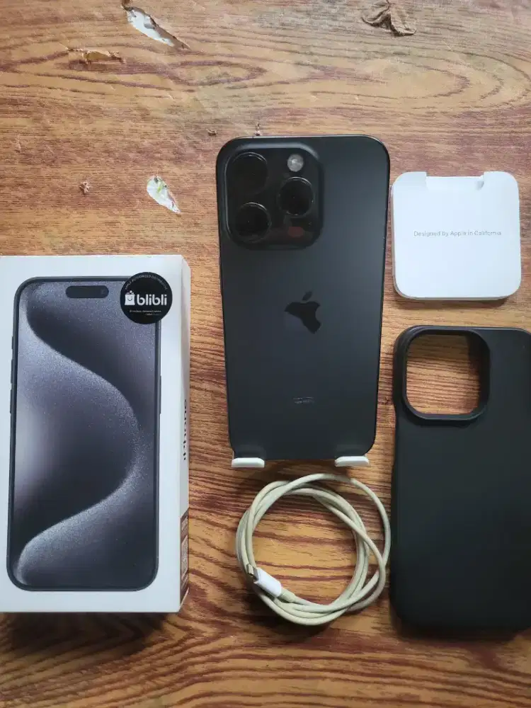 Iphone 15 Pro 128gb black resmi ibox mulus no minus