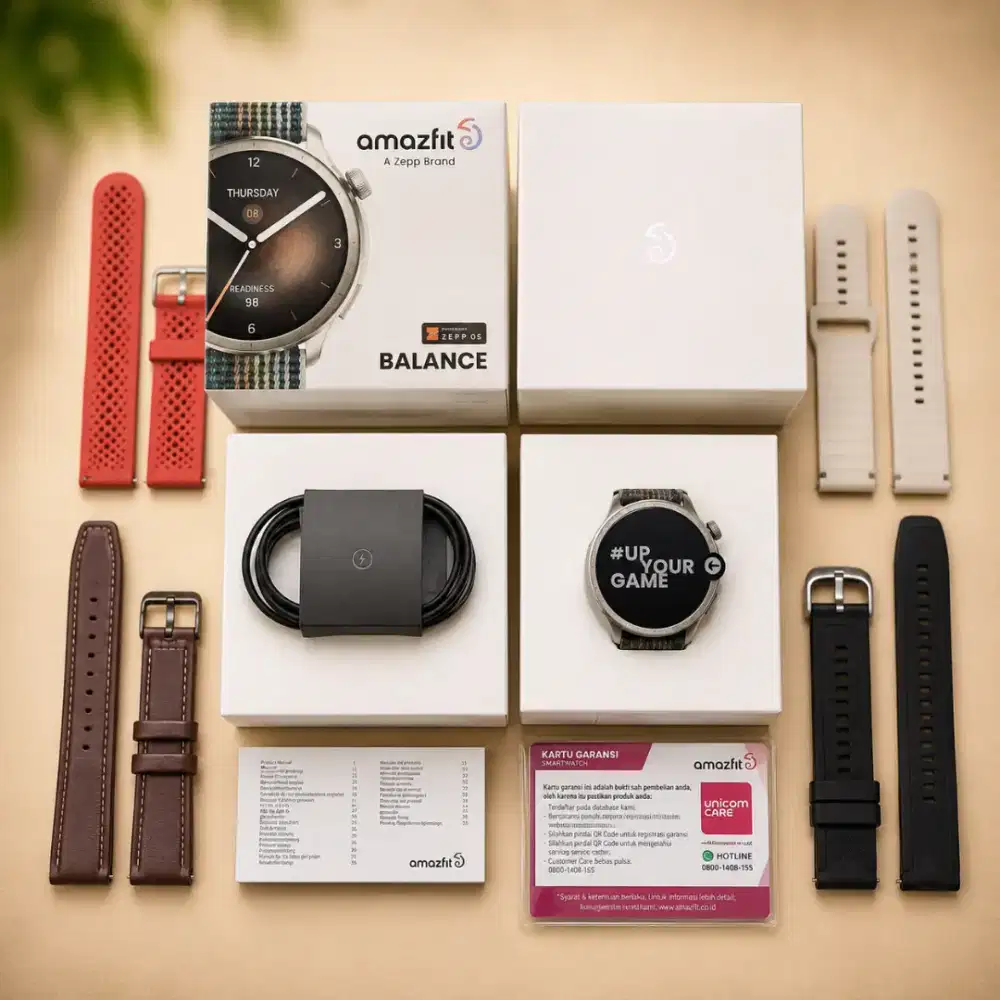 Amazfit Balance race track ex garansi resmi fullset banyak bonus