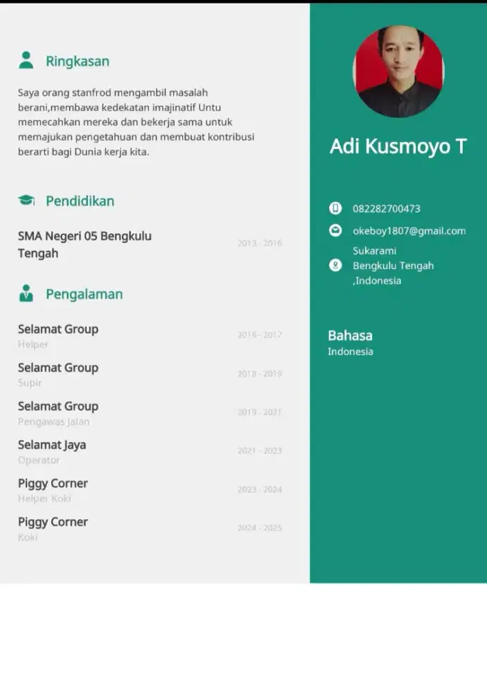 cari loker jika ada tolong kabarin kak
