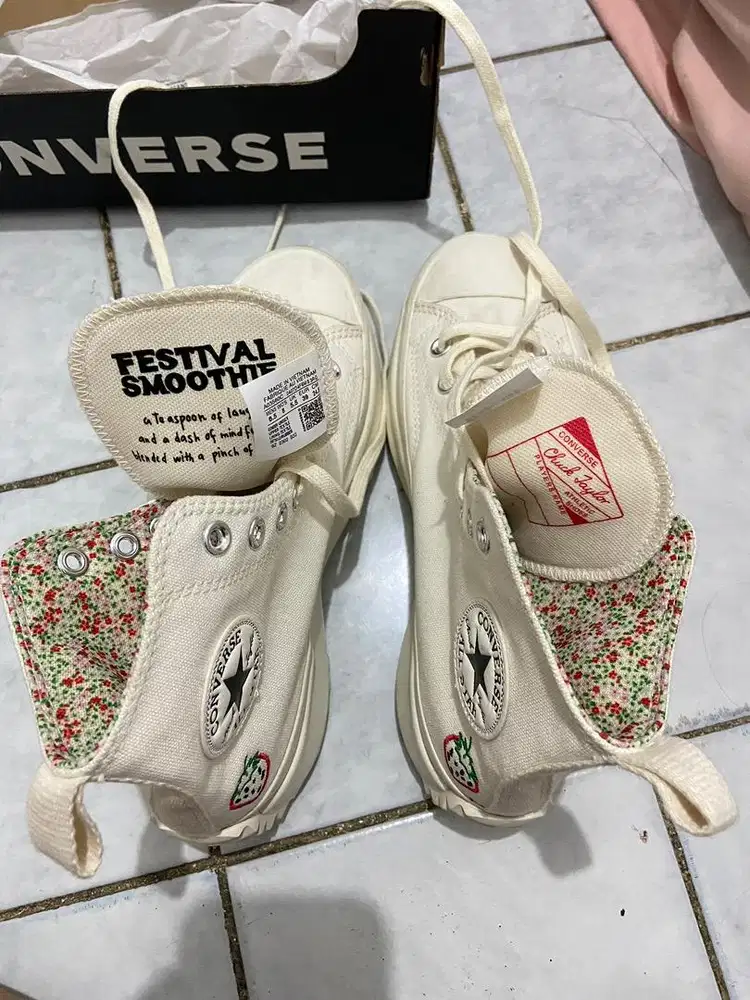 Converse Run Star Hike  - Egret/Egret/Sunrise Pink