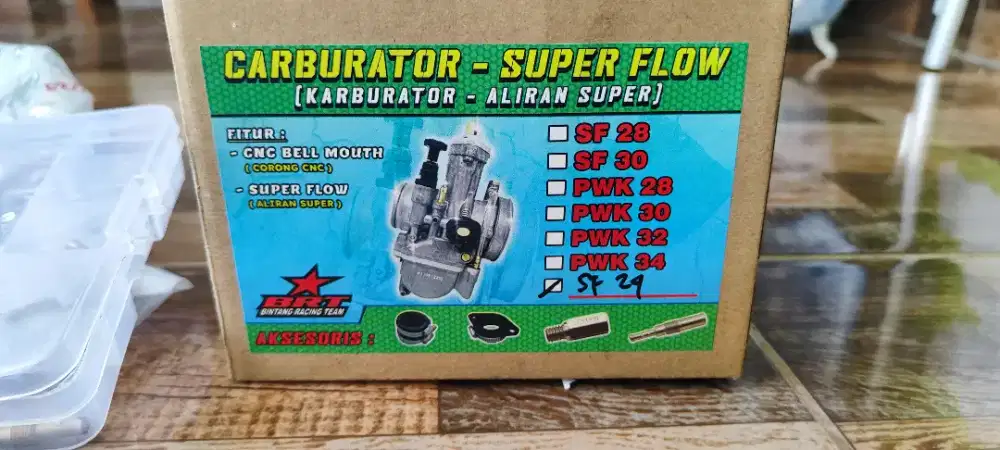 Jual Karburator SF-24 BRT Super Flow Motor Beat Karbu Bekas