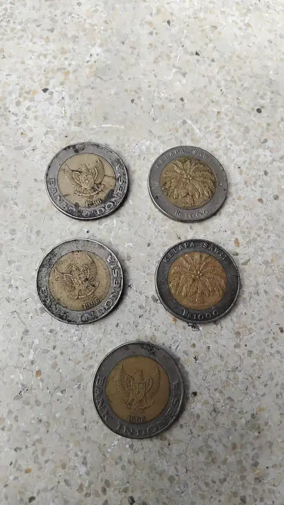 Koin Uang Rp 1000., Tahun 1996
