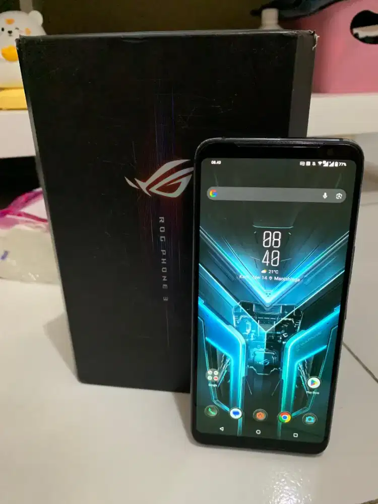 Asus ROG Phone 3 pro black 12/256gb dualsim 5G+ fullset resmi INDO