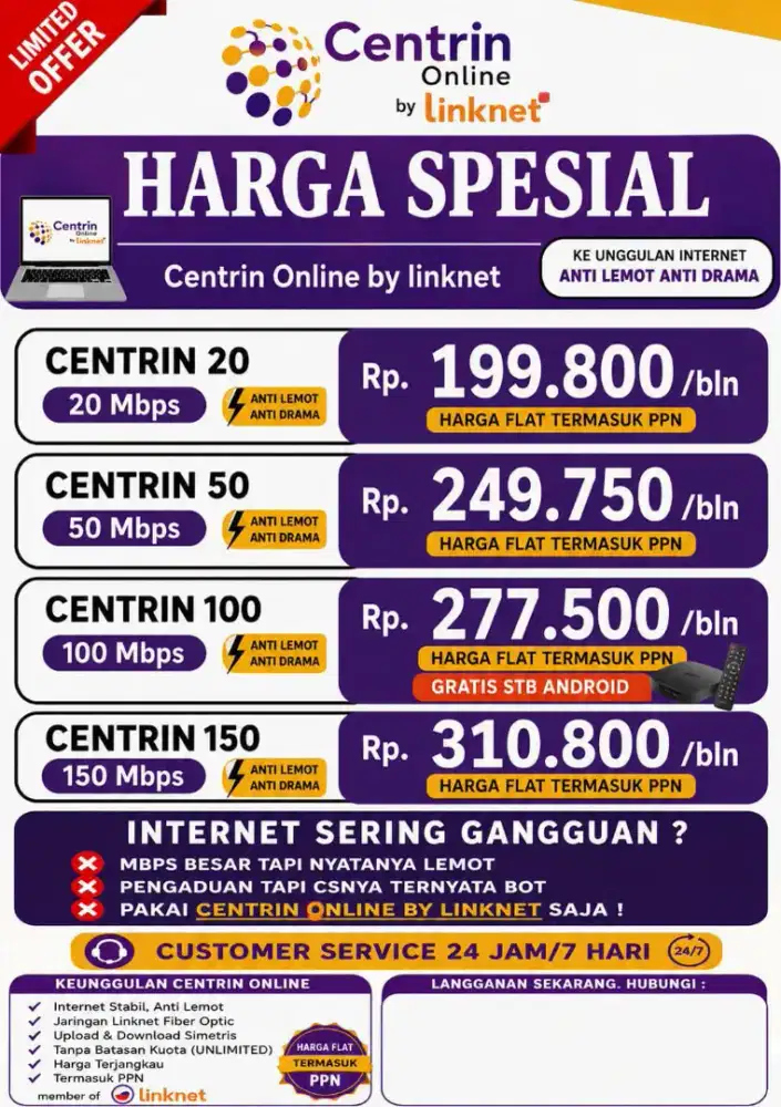 Wifi Murah Link Playnet Surabaya