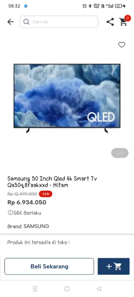 Promo TV Samsung 50 Qled