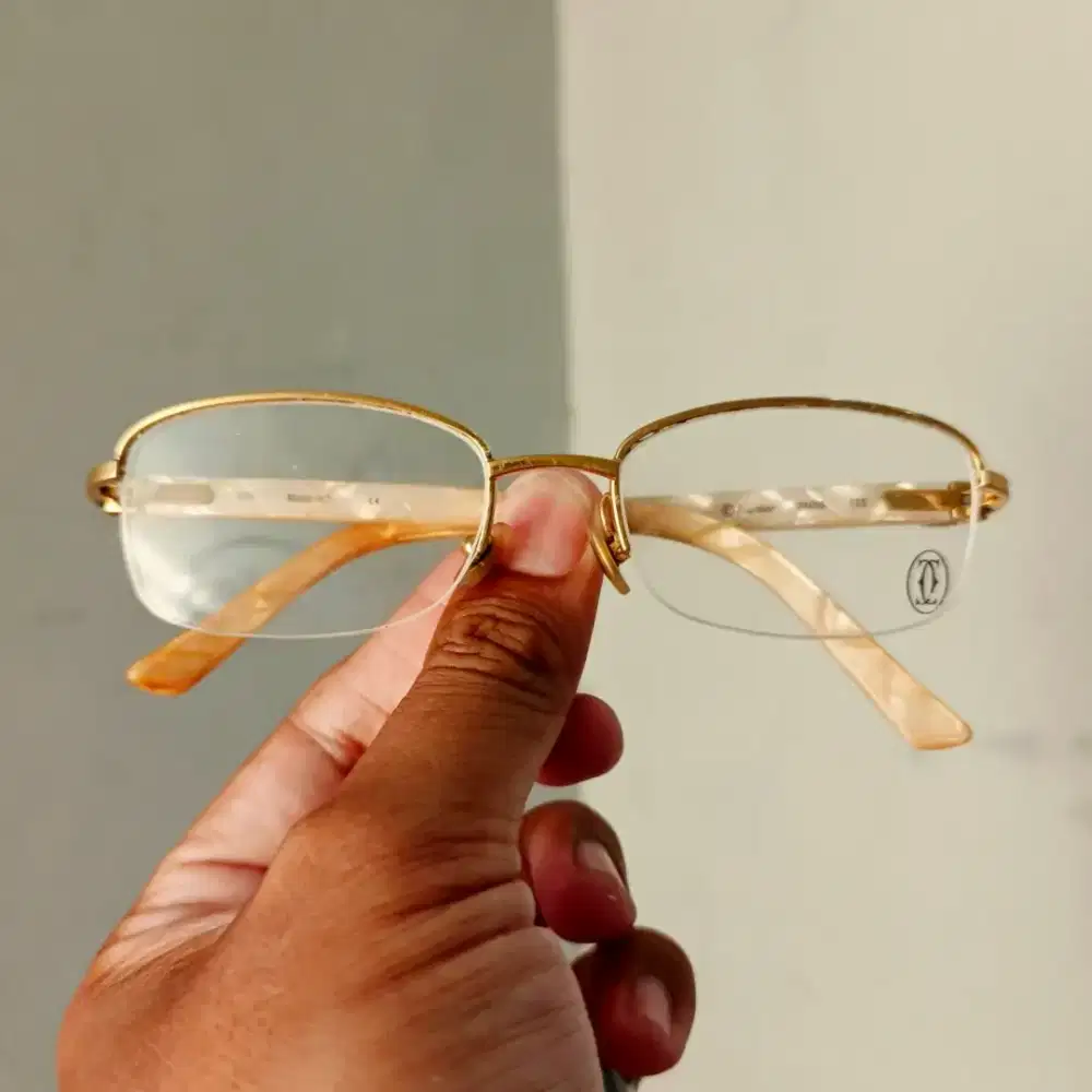 Kacamata Cartier HalfRim Original Second Mulus