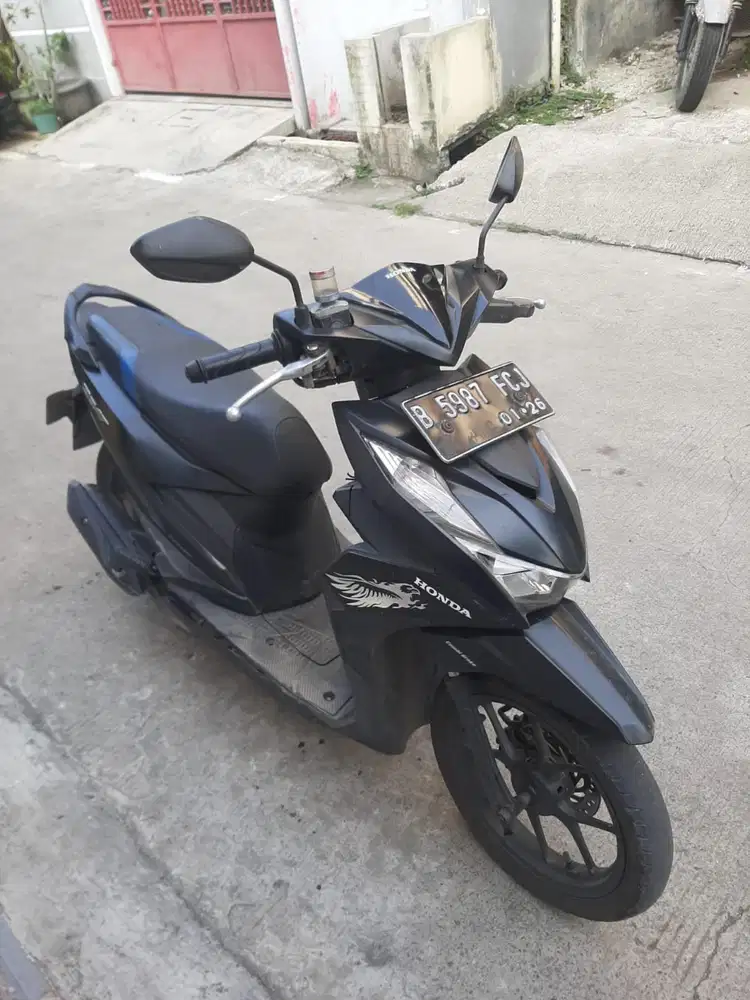 Honda Beat Deluxe 2020 ss lengkap mesin bagus plat Bekasi kabupaten