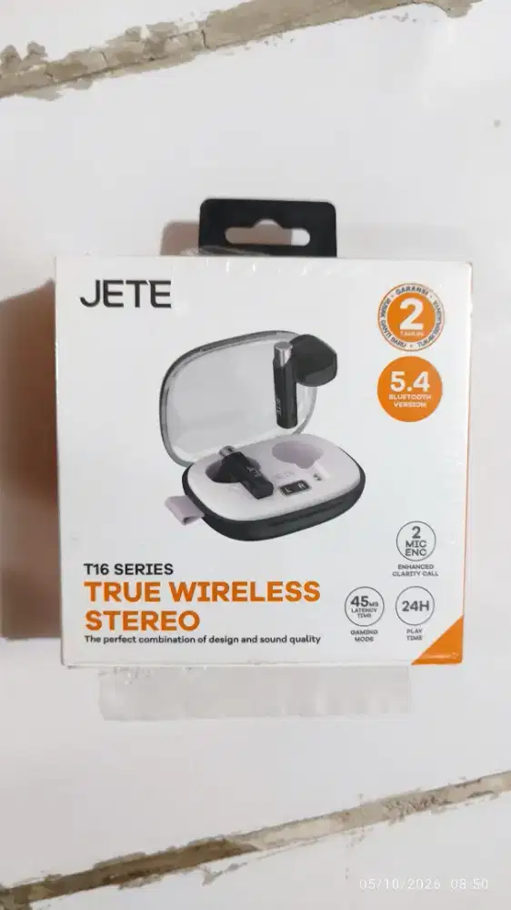 Headset bluetooth jere original ungu asli