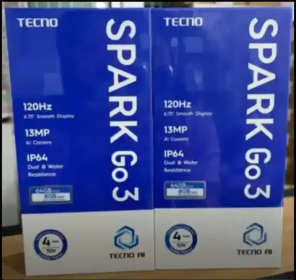 Tecno Spark Go 3 4/64 - 4/128 BNIB Garansi Resmi Indonesia