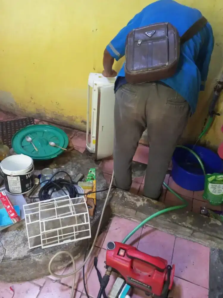 Jasa cek Bongkar pasang ac & water hiter Bergaransi