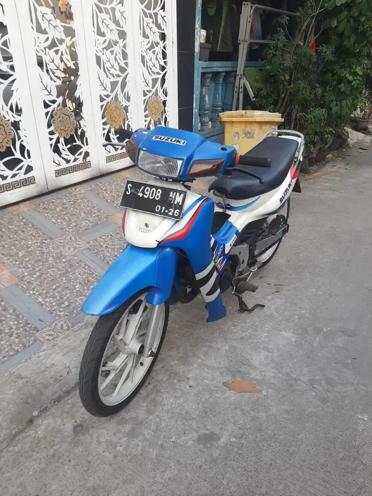 Suzuki Satria RU 2001 ss lengkap mesin bagus plat S Mojokerto JaTim