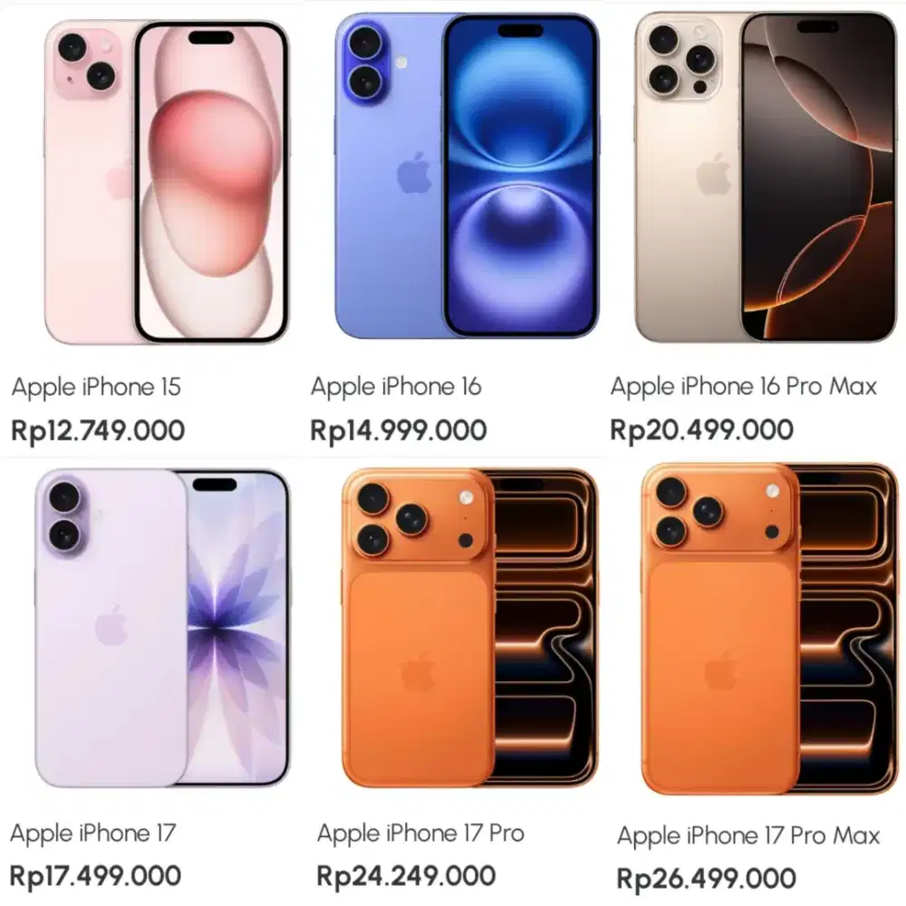 Cash dan cicilan iPhone series di home credit