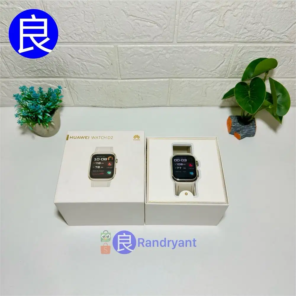 Huawei Watch D2 Gold White Leather Garansi Resmi Indo Fullset Ori