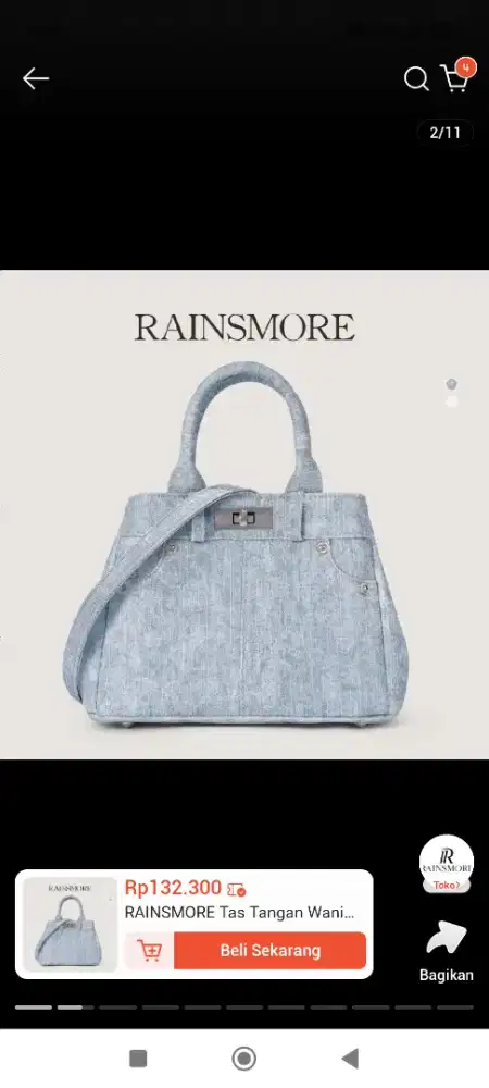 Tas kekinian model jeans Wanita
