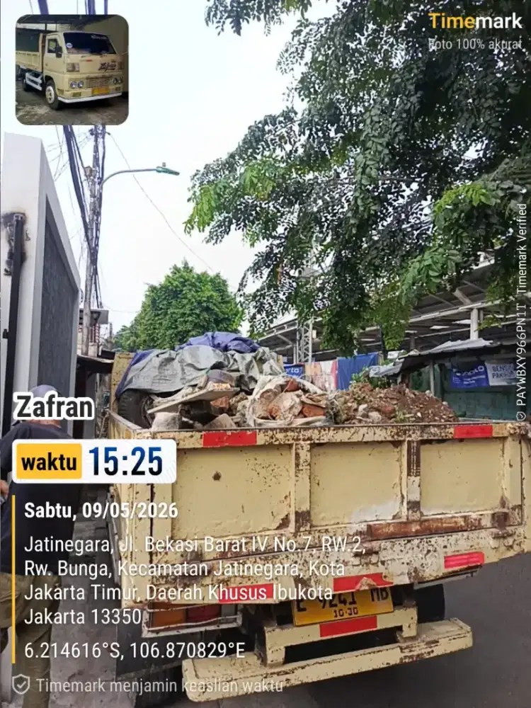 Jasa buang puing dan pengurugan