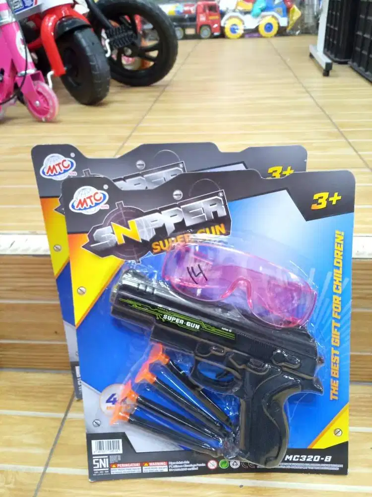 mainan anak sniper peluru karet aman untuk anak