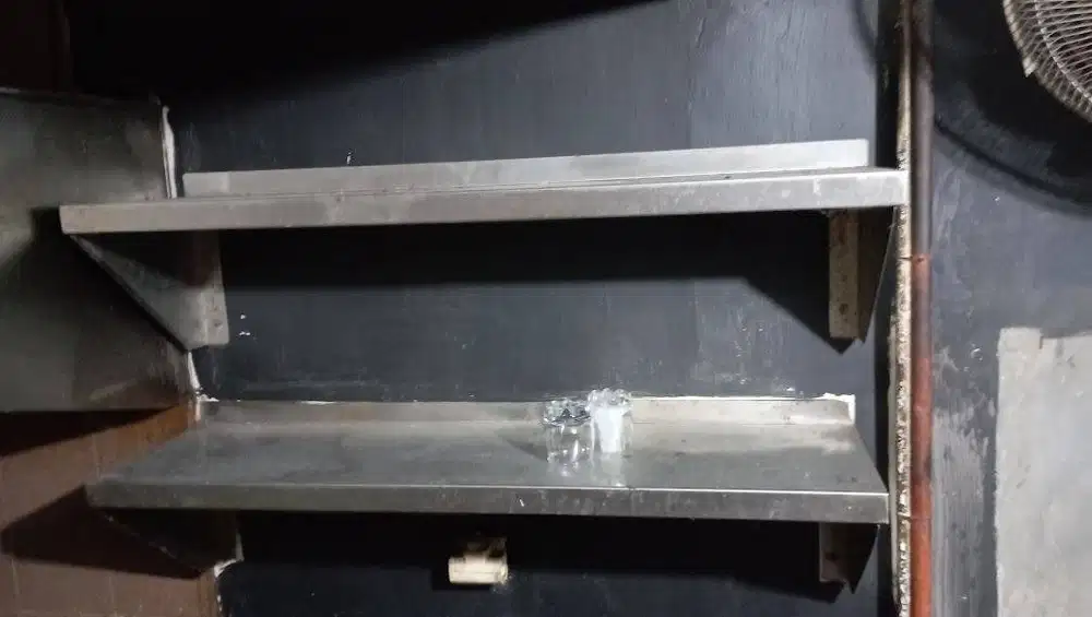 Kitchen Wall Shelf Rak Dapur Stainless Steel 130x30x30 Cm