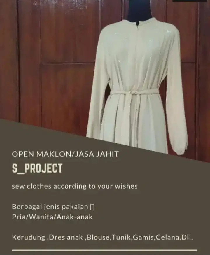 Jasa jahit pakaian