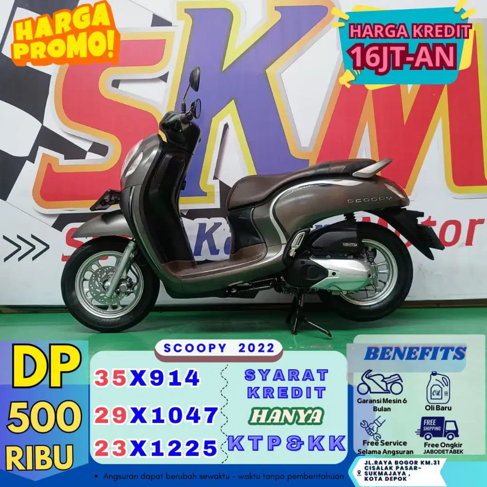 (DP 500 angsrn 31rb/hari) Scoopy 2022 cash credt