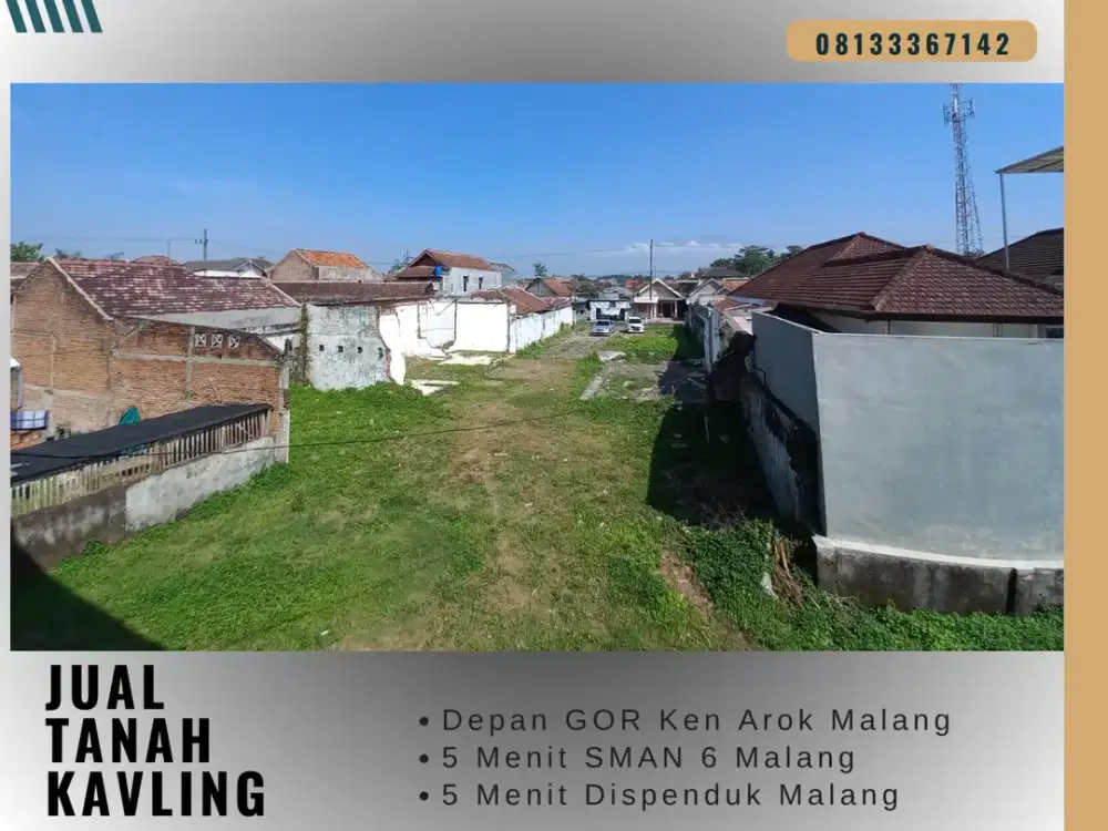 Akses Mobil Simpangan Tanah Dijual 5 Menit Cyber Mall Dieng Malang