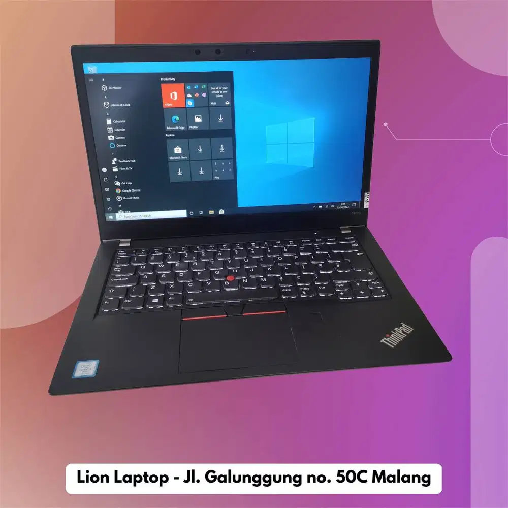 RAM 8GB Core i5 gen 8 Lenovo Thinkpad T480s SLIM [14|05]
