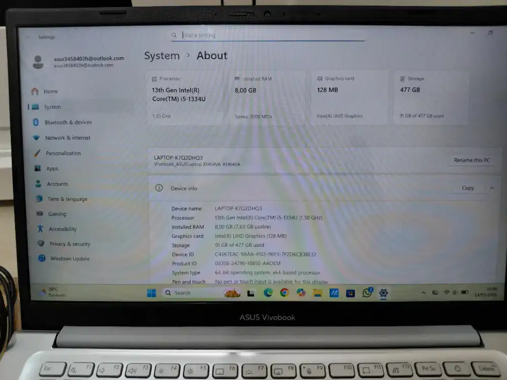Laptop Asus Vivobook 14