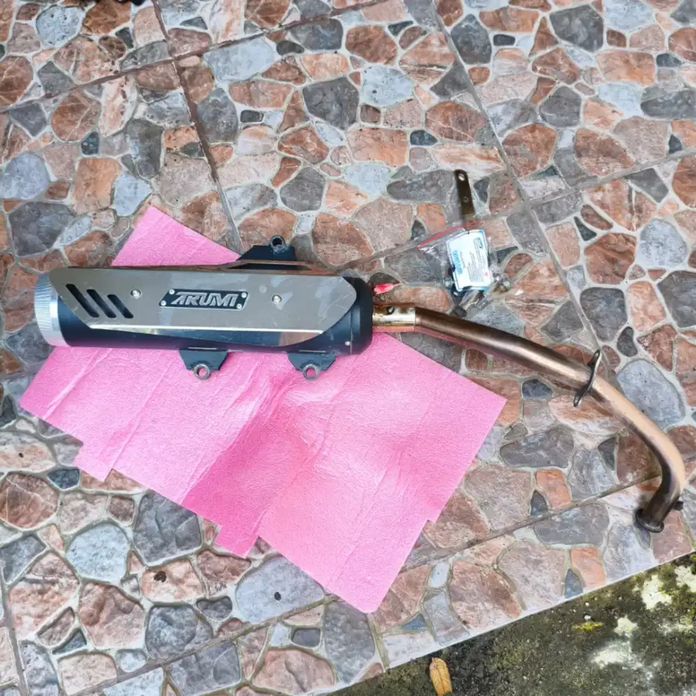 Knalpot aerok, arumi (ARM) V1, suaro masih adem nian