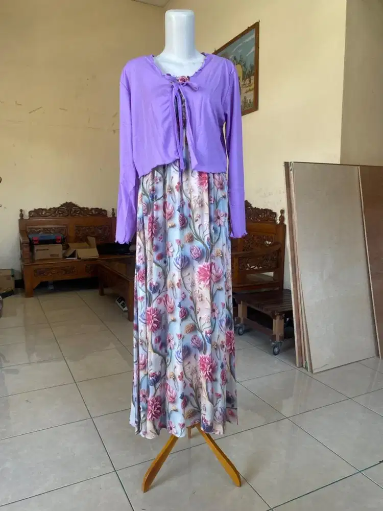 Dress + cardigan
