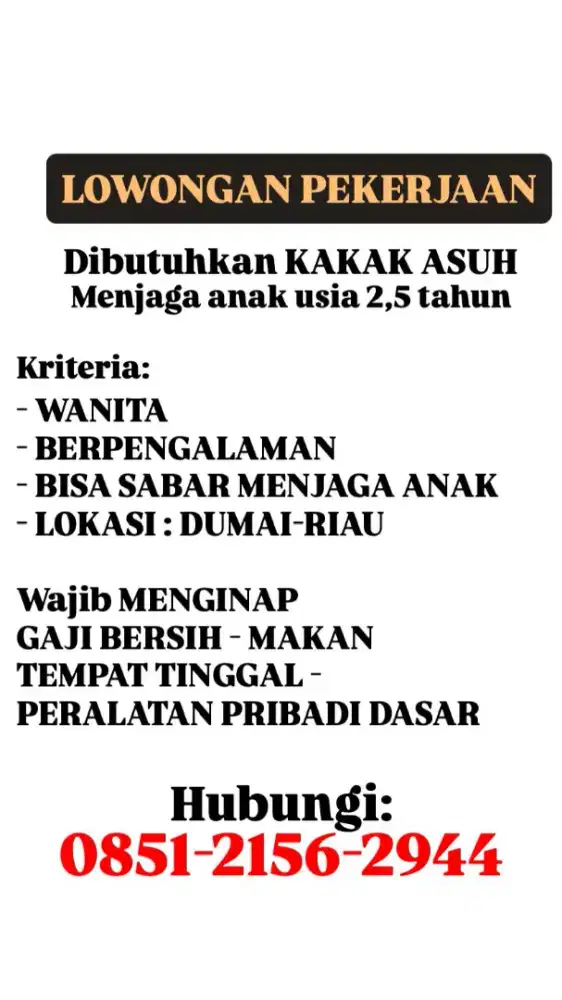 Butuh yang serius