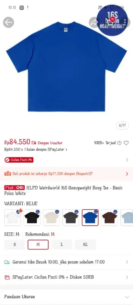 Baju boxy size m hlpd