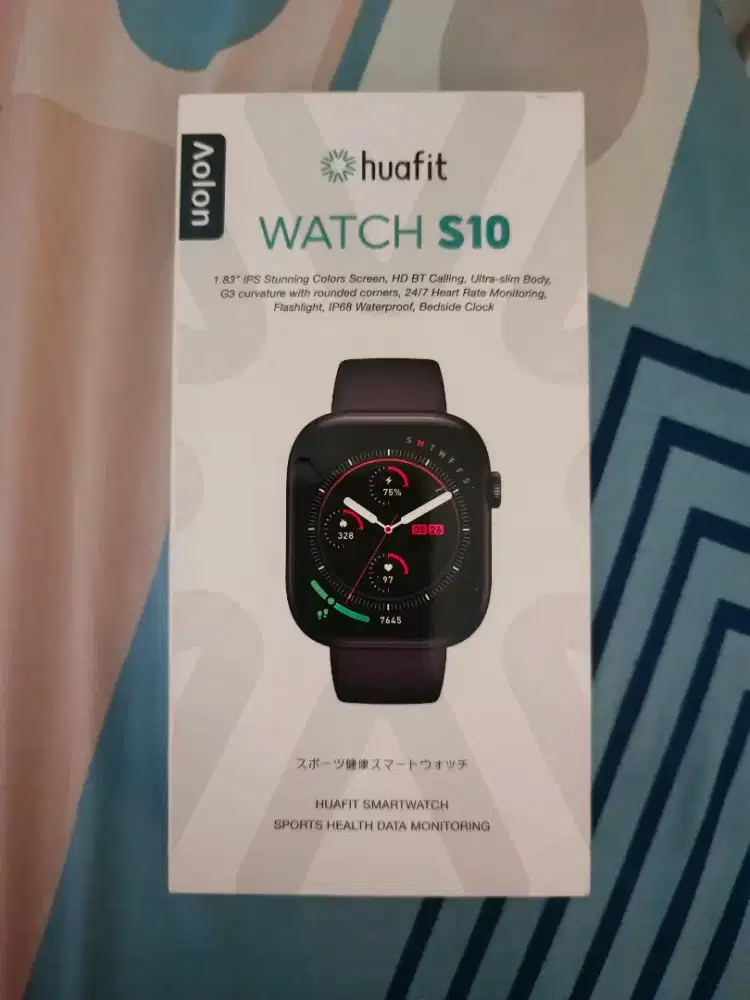 Huafit S10 Smartwatch kondisi baik, mulus cuma sekali pemakaian