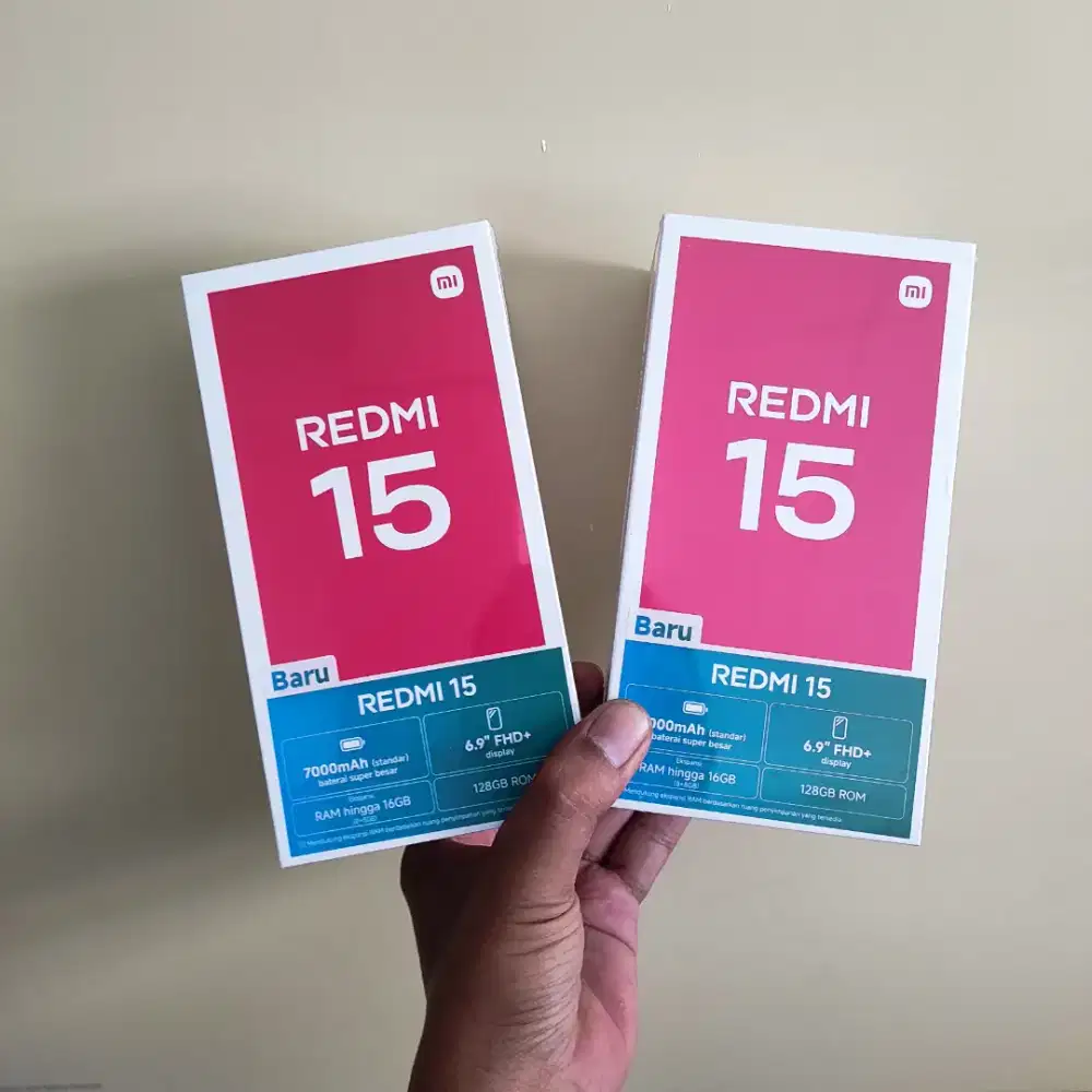 Fast respon WA Xiaomi Redmi 15 NFC 8+8/128 Garansi resmi 15bln